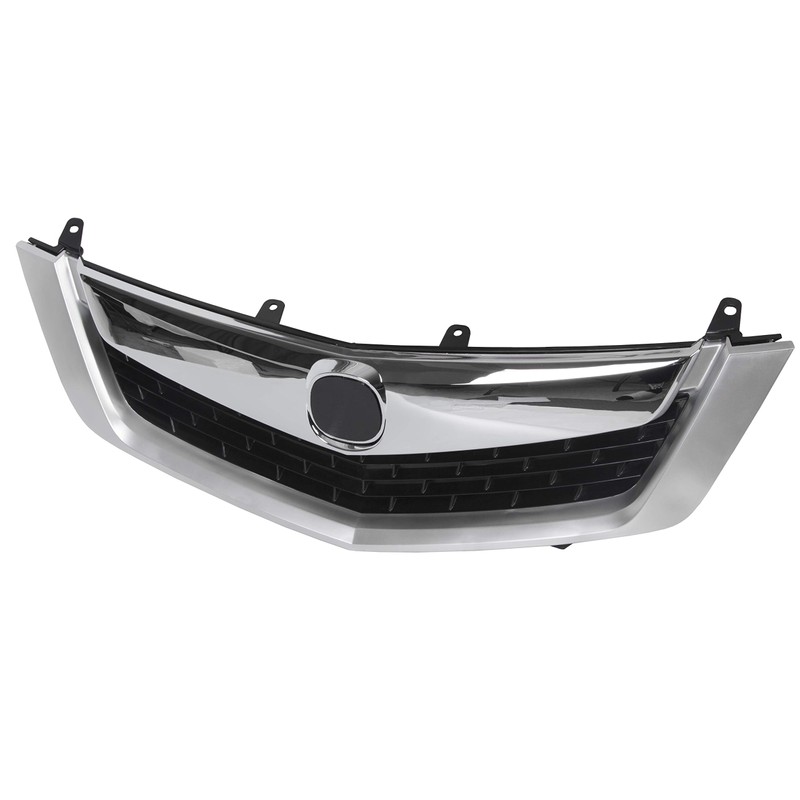 HECASA Front Grille Compatible with 2009 2010 ACURA TSX Silver