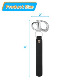 SCBA Mask Quick Release Shackle with Handle, Firefighter Snap Shackle Lanyard, Marine Grade 316 Stainless Steel Emergency Disconnect Clip, Rescue Safety Accessory