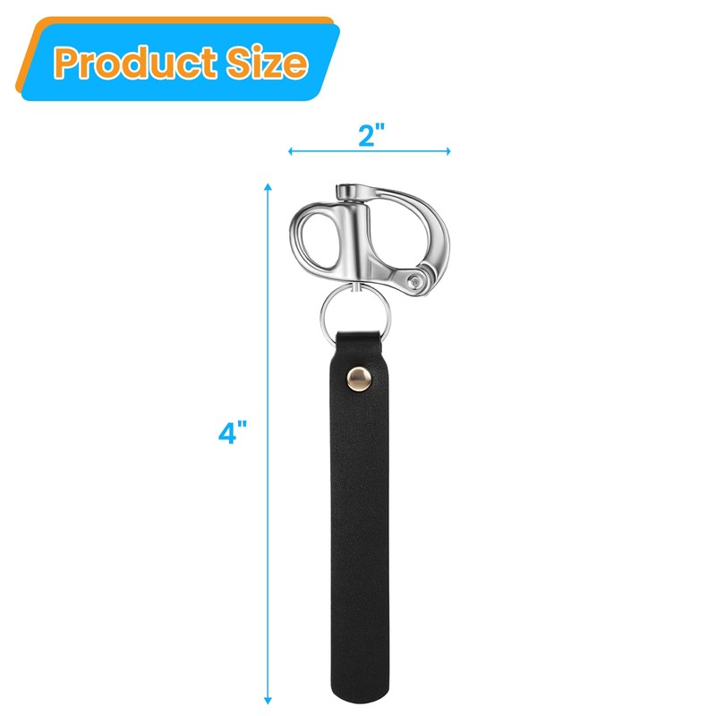 SCBA Mask Quick Release Shackle with Handle, Firefighter Snap Shackle