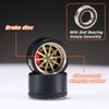 WAVEIST Carlomo 1/64 Scale S-Class Alloy Wheels Rubber Tires with