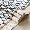 LOMOHOO Macrame Table Runner 12''x108''Cream Beige Boho Table Runner with