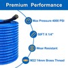 Heliwoo Pressure Washer Hose 50 FT x 1/4", Upgrade Kink