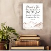 Luke 1:45 Blessed Is She Wall Art,Christian Wall Art for