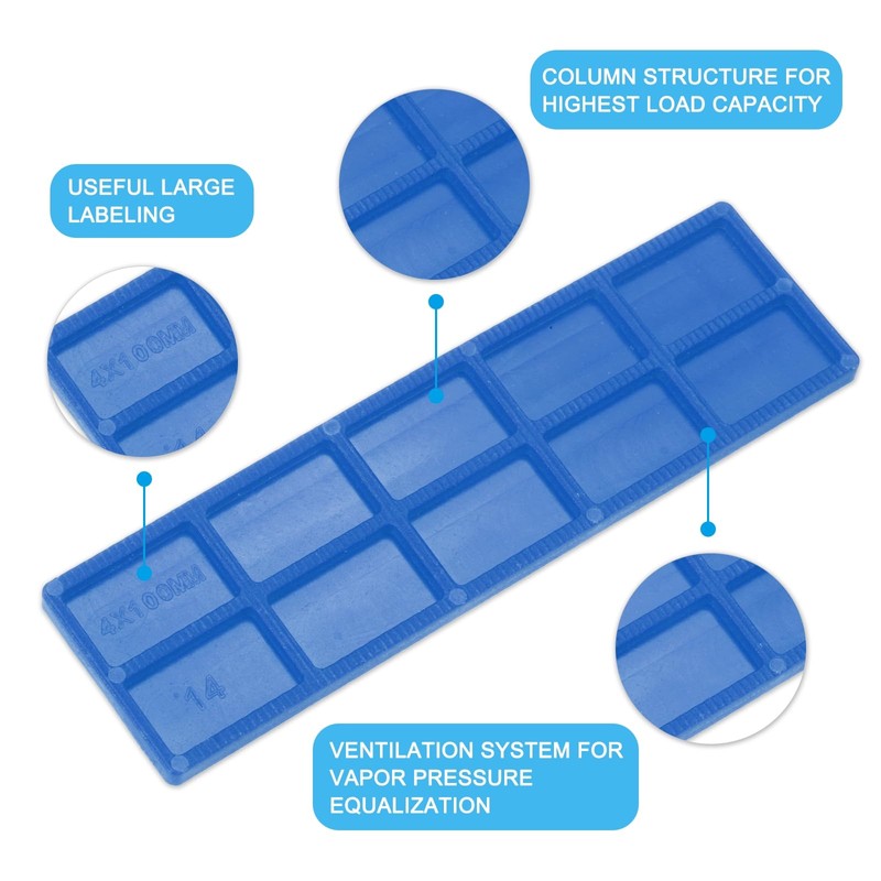 QUARKZMAN Pack of 50 Plastic Spacers 100 x 28 x