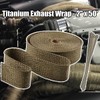 Generic 2"" x 50' Titanium Exhaust Heat Wrap Roll for