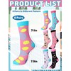 Floraltop 6 Pairs Funny Tennis Socks for Women Novelty Casual