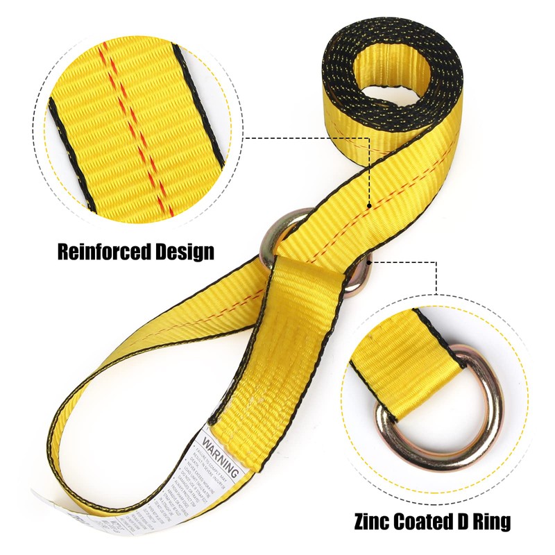 Zeuli 2” x 8’ 8-Pack Lasso Strap with D Ring