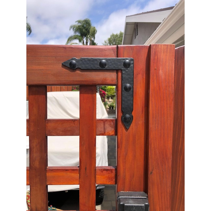 L Shape Hand-Forged - Rustic Hammered Brackets / Braces -