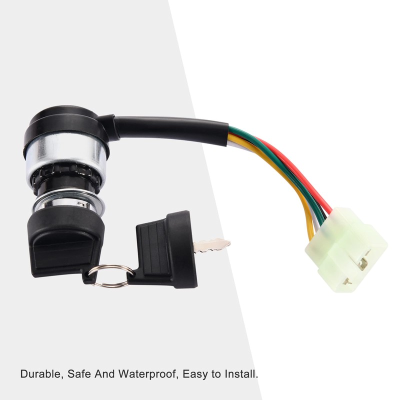 GOOFIT 5 Wire 5 Pin Key Ignition Switch Replacement for