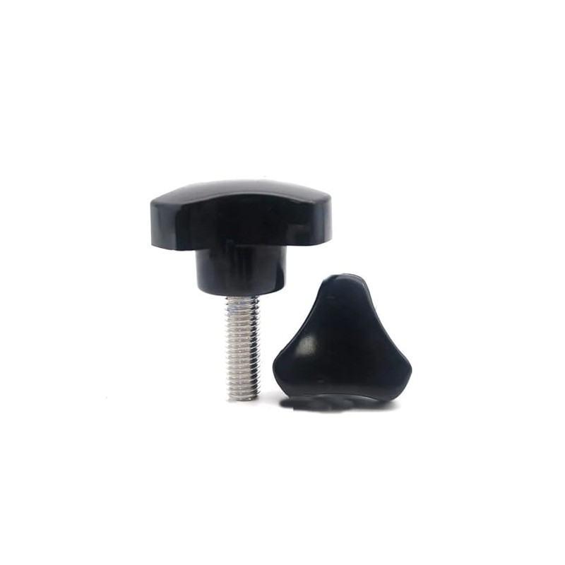 Star Knobs M5 x 50mm Triangle Head Screw Clamping Nuts