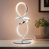 Mayful Modern Table Lamp with LED Spiral Design, Bedside Lamp