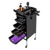 Salon Trolley, with Handle and Rolling Wheels, 5 Drawers and