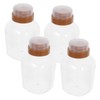 Totority 4pcs Leak Honey Jars Airtight Lids -Grade Dispenser Pots
