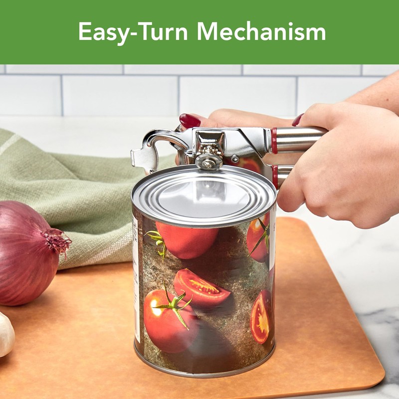 Tovolo Can Opener Manual Heavy Duty 2 in 1 Stainless