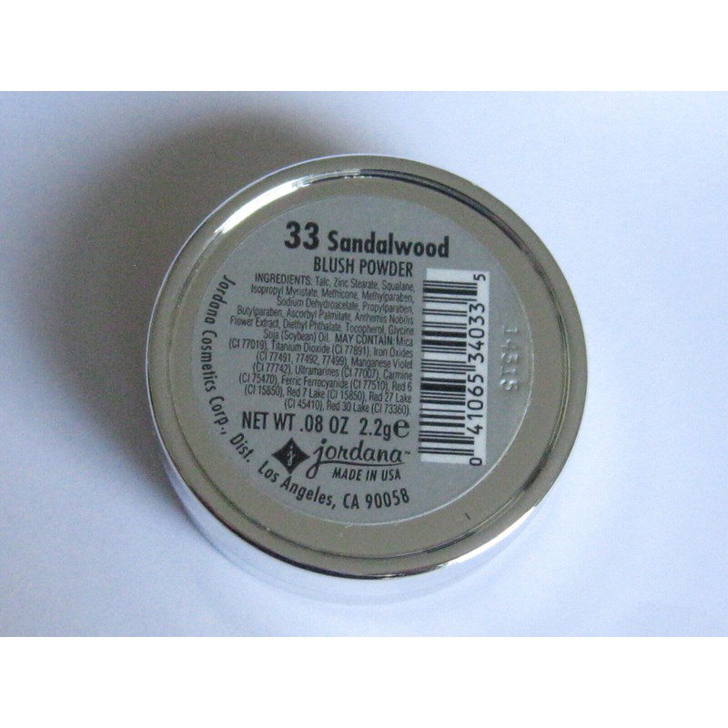 JORDANA COSMETICS BLUSH POWDER 33 SANDALWOOD NEW MADE IN USA