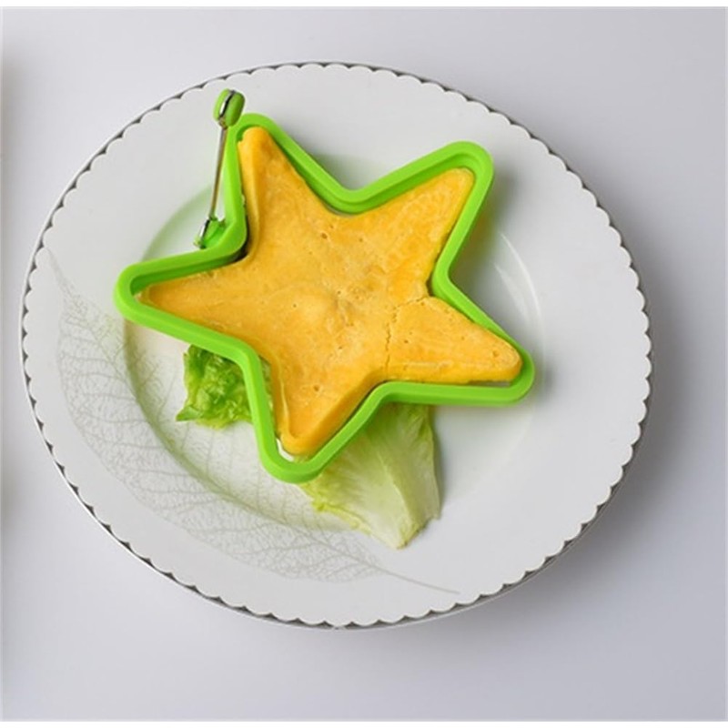 WHTCHSU Silicone Star shape Pancake/Egg Rings, 1 Pieces, Blue