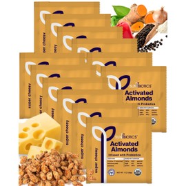Sunbiotics Activated Organic Sprouted Almonds - Super Cheesy, Pack of 12
