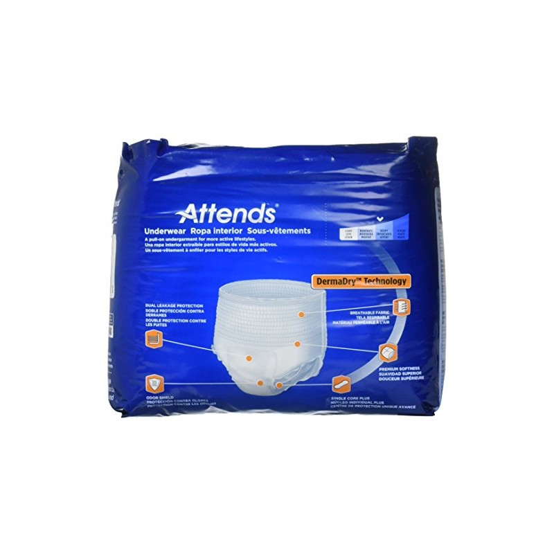 Attends Underwear Large Extra Absorbency 18 Count AP0730