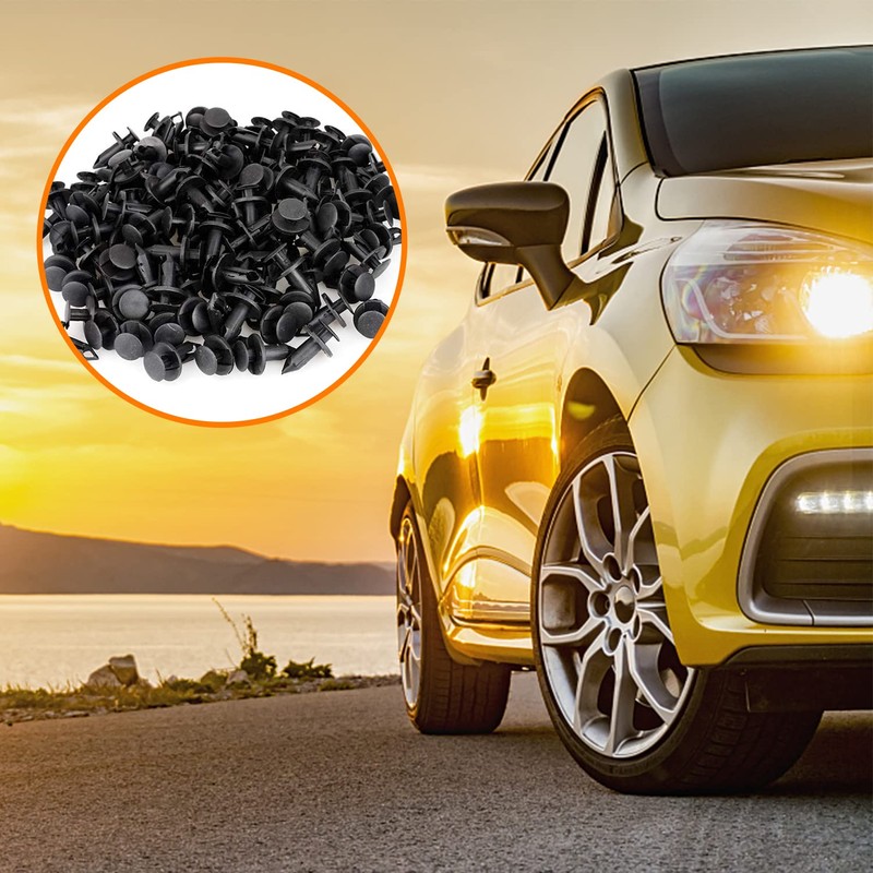XPOOP Pack of 100 Car Expansion Rivets, Car Plastic Rivets,