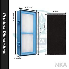 For AER1 HAPF30AT-Total Air Hepa Type Filter, Replacement for Holmes AER1 HAPF30AT Kit for HAPF30AT HAP242-NUC HAP424 HAP706(1 True HEPA Filter +2 pre-filter)