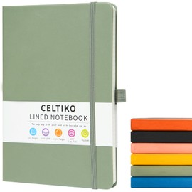 Blank Journal Notebook for Women & Men, 192 Pages College Blank Notebook for Writing Note Taking Work, 100 GSM Thick Paper Hardcover Leather Leather Sketchbook - Medium 8" x 5.7"