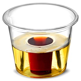 Shot Glasses Plastic - Pack of 50 - Disposable Shot Glasses - Perfect Crystal Clear Bomb Shot Cups for Pubs & Parties - 30 ml Disposable Plastic Cups