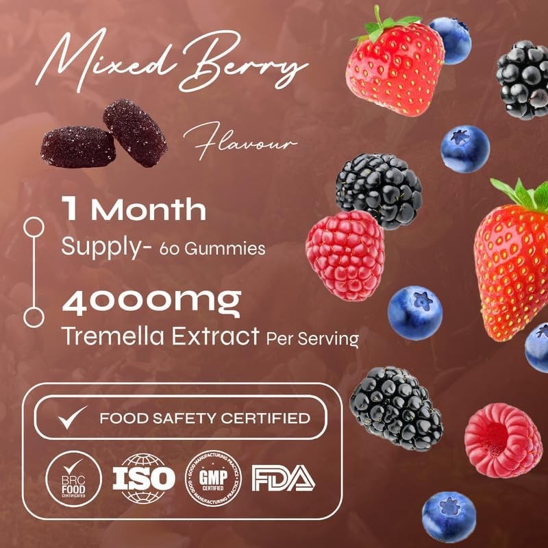 Known High-Strength Tremella Gummies - 4000mg Tremella Mushroom, Vitamin C