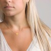 Heart Initial Necklace for Women Tiny Gold Letter Necklace Heart