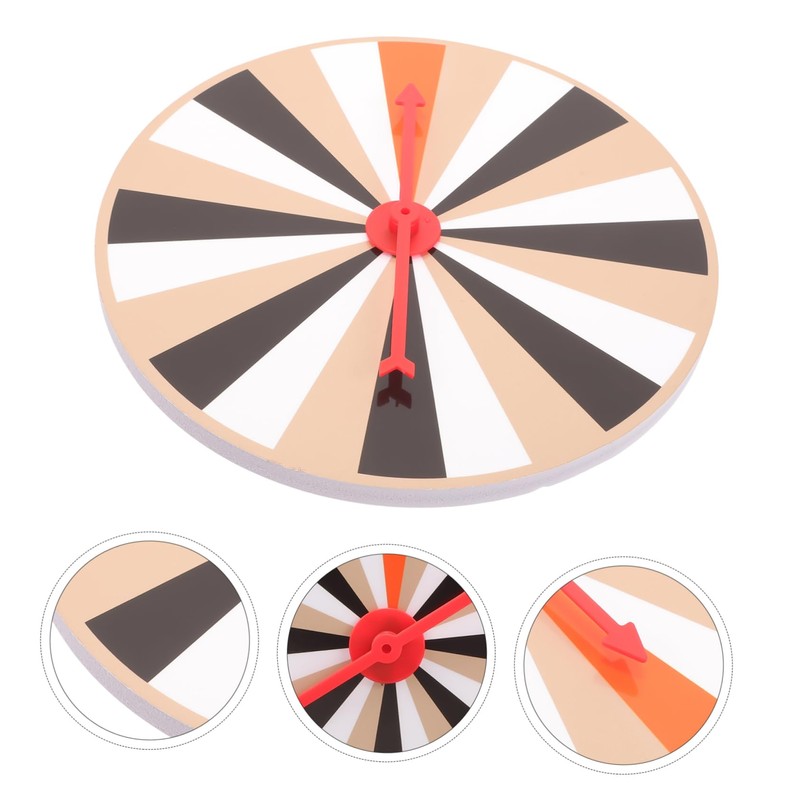 Kisangel DIY Rotatable Game Wheel Compact Prize Fortune Turntable for