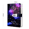 LinYesh Creative Leather Password Notebook, Galaxy Starry Sky Design Password