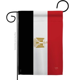 Breeze Decor G158246-BO Egypt World Nationality Decorative Vertical Garden Flag, 13"x 18.5", Multi-Color
