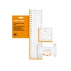 Fiskars 3-Piece Ruler & Connector Set, 6.5"x6.5" and 6.5"x24.5" Rulers,