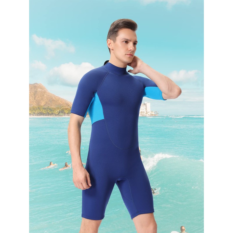 FLEXEL Shorty Wetsuit for Men and Women, 2mm 3mm Neoprene
