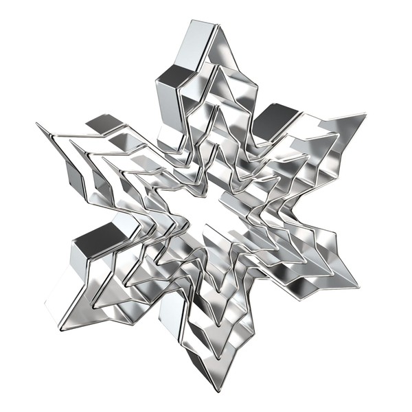 Snowflake Cookie Cutter Set - 5 inch, 4 inch, 3