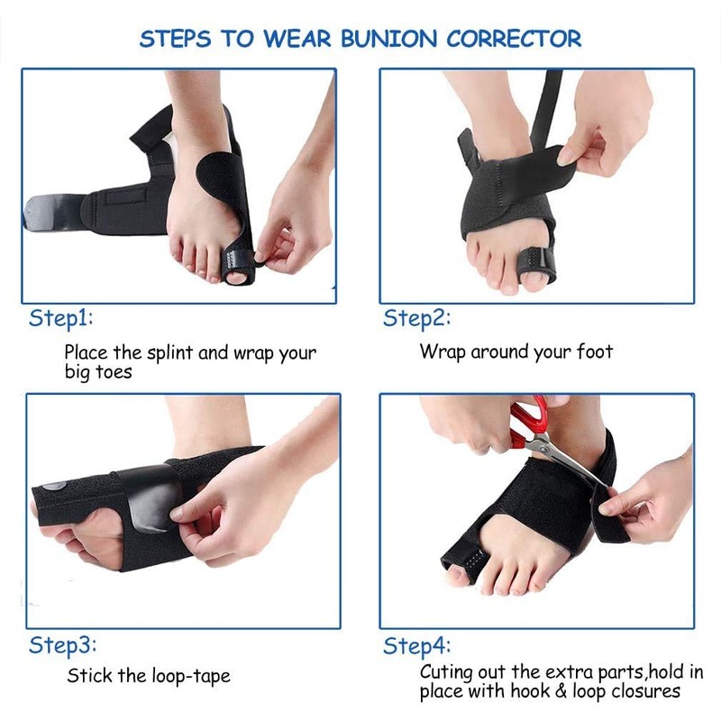 4 Pieces Bunion Corrector Bunion Relief Protector Sleeves Kit,Bunion Splints