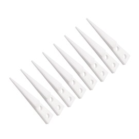 CoCud Ceramic Tweezer Tip, Replaceable Non-Conductive Heat Resistant Straight Pointed Head (White) - (Application: for Mechanical Equipment Repair), 4-Pairs