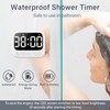 HAUKINIX Shower Timer Waterproof Bathroom Toilet Timer Digital Kitchen for