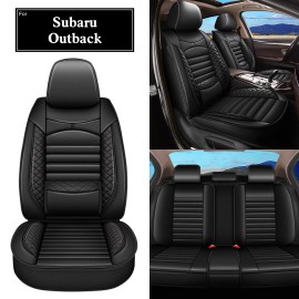 For Subaru Outback 2010-2024 Front Rear Car Leather Seat Covers 5 -Seats Cushion