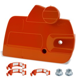 Chain Brake Clutch Cover Assembly Metal Clutch Cover Assembly Easy to Install Chainsaw Replacement Part for 435E 435 II 435 X Torq..(#536329204,Orange)