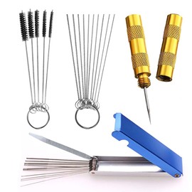 DACAIFH Carburetor Cleaning Tool Set Corrosion Resistant Cleaning Needles Cleaning Brush Wire Brush Cleaning Tools Maintenance Supplies for Motorcycle Car Carburetor ATV Scooter