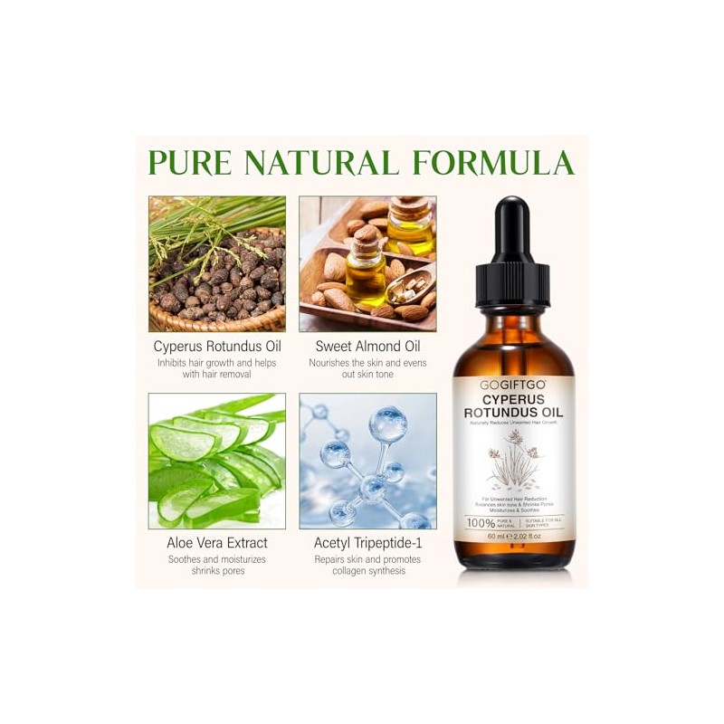 GOGIFTGO Aceite De Cyperus Rotundus Aceite De Cyperus Aceite De