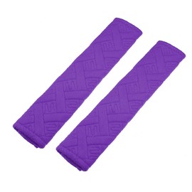 X AUTOHAUX 1 PairCar Seat Belt Protector Pads Shoulder Strap Universal Purple