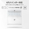 バインダーポケットA6 ファスナーポケット 6穴 ルーズリーフポケット｜小物収納・防水・ファスナーで紛失防止｜家計管理・旅行・通勤に最適｜主婦・旅行者・ビジネスパーソン向け ファスナーケース (クリア(透明）02, 12)