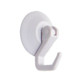 Suction Hooks Lever Type White Plastic (1 Pc) X Pack Of 2