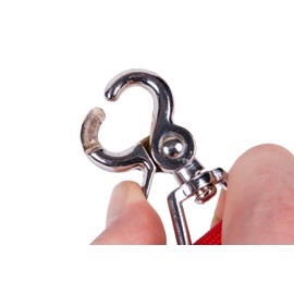 GoGo Pet Products 3/4-Inch Wide Comfy Nylon Dog Leash, 6-Feet Long, Red