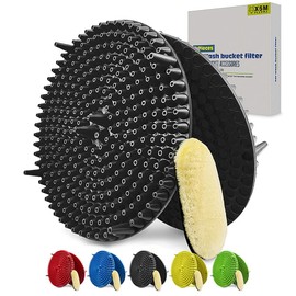 2 Pack 4-5 Gallon Car Wash Bucket Grit Trap Insert,Detailing Kit Accessories with Dirt & Debris Remover for Microfiber Mitts, Cloths, Sponges,Heavy Duty Grit Trap by X5MPLXPMX (2pack Black)