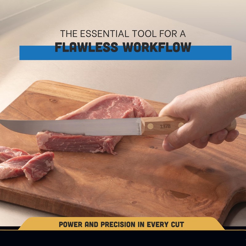 Dexter-Russel 8” Wide Boning Knife – 1378, High-Carbon Steel Blade