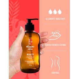 OLEUM VITAE Shower Gel. Gel de Ducha con Aceite Esencial de Toronja. Altamente hidratante. Con Extractos de Caléndula, Aloe Vera y Manzanilla. 250gr
