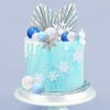 44 piezas de adornos de copos de nieve para tartas