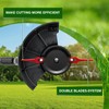 FourShow Strimmer Blade Holder + 20Pcs Replacement Blades Compatible for